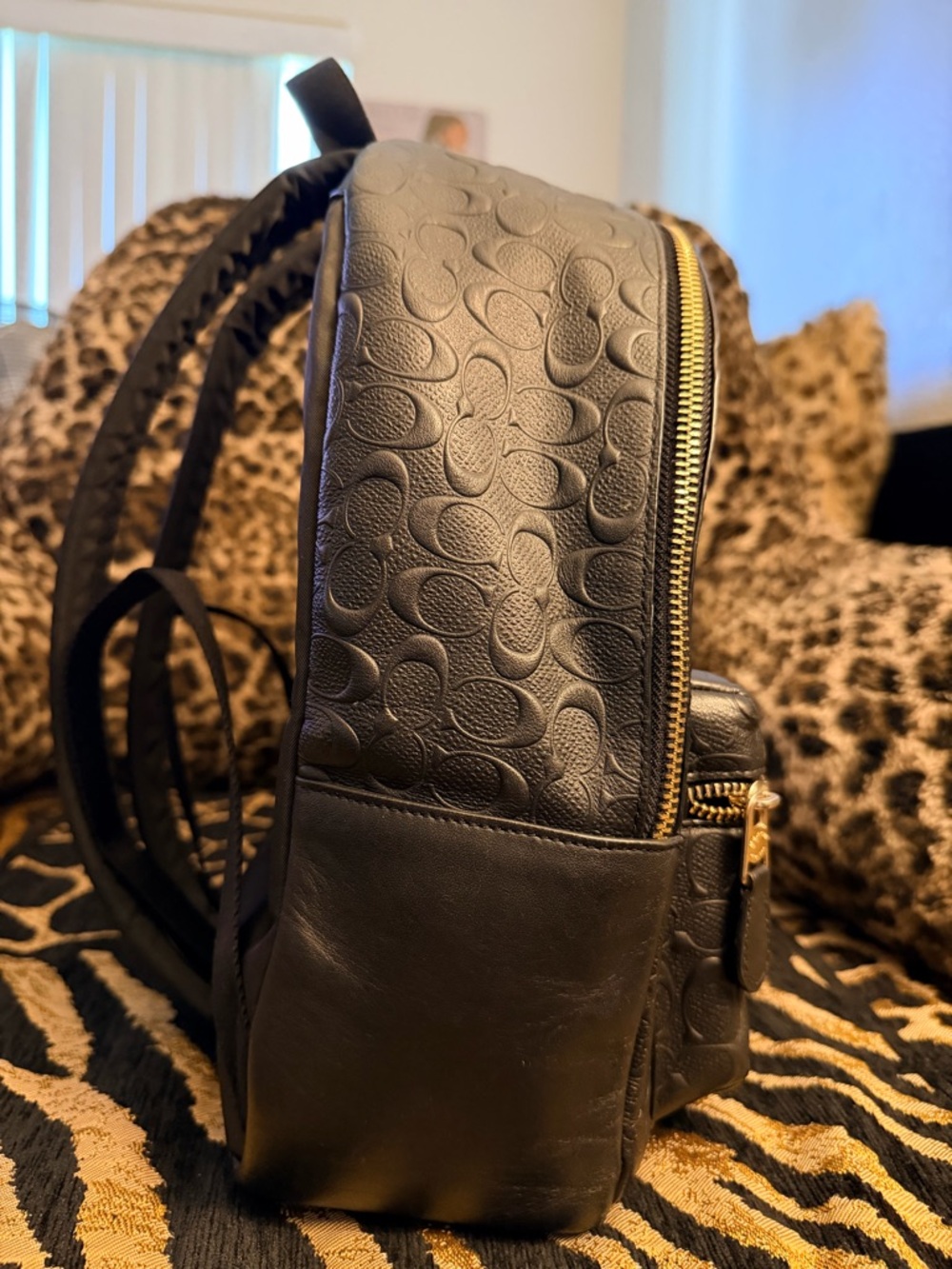 Coach Charlie Medium size backpack BLACK GREAT CONDITION - Picture 4 of 15